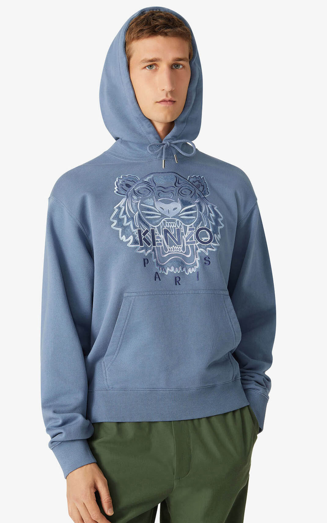 Sudaderas Con Capucha Kenzo Tiger Hombre Azules - SKU.6486906